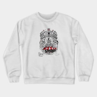 Typical Parisian house, France Crewneck Sweatshirt